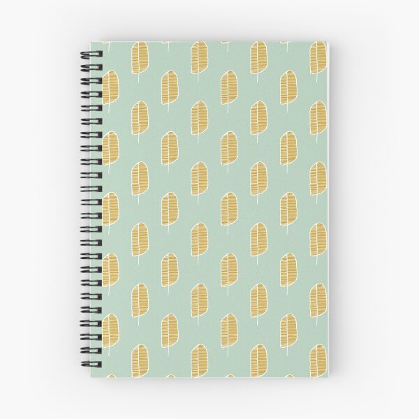 Item preview, Golden Leaf Mint Scandi Pattern designed and sold by HintofNature.