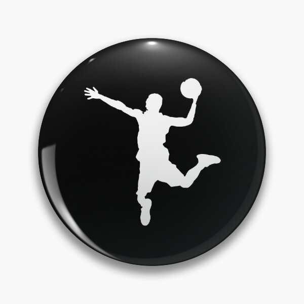 Item preview, White Dunking Basketball Player Silhouette designed and sold by Express YRSLF.