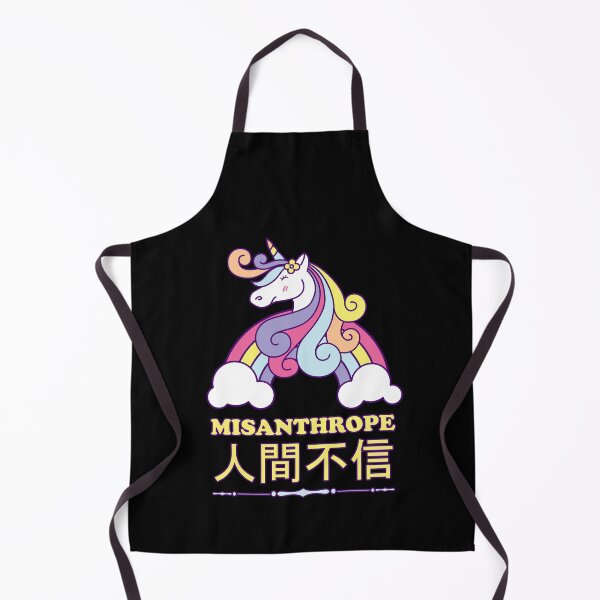 Item preview, Unicorn Cute Misanthrope Japanese Kanji designed and sold by h44k0n.