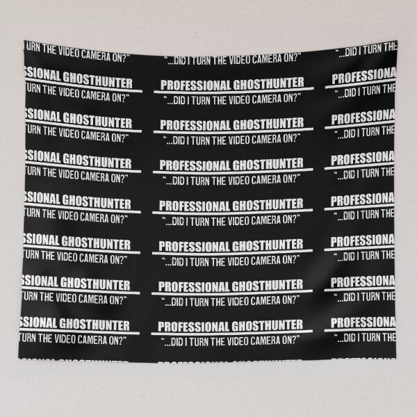 Item preview,  inspired "Professional Ghosthunter: ...did I turn the video camera on?" t-shirt designed and sold by SoLittleSteph.