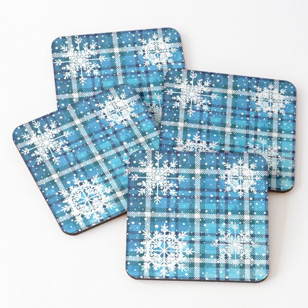 Item preview, Christmas checkered pattern, blue. designed and sold by PShwetsss.