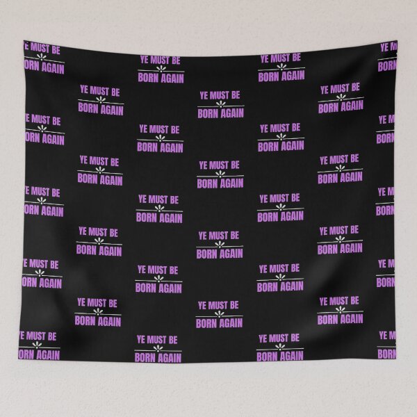 Item preview,  Ye Must Be Born Again Christian Quote designed and sold by Beluved.