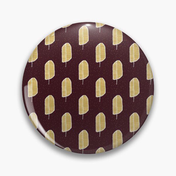 Item preview, Golden Leaf Burgundy Scandi Pattern designed and sold by HintofNature.