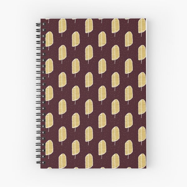 Item preview, Golden Leaf Burgundy Scandi Pattern designed and sold by HintofNature.