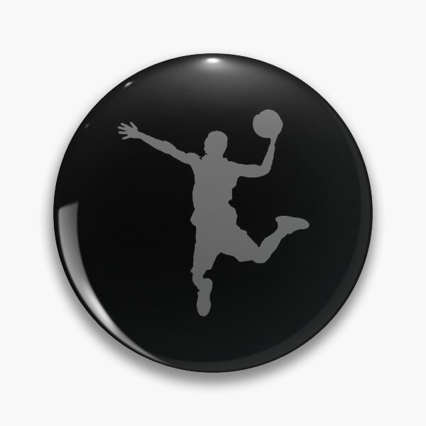 Item preview, Grey Dunking Basketball Player Silhouette designed and sold by Express YRSLF.