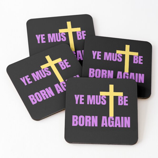Item preview, Ye Must Be Born Again Christian Quote designed and sold by Beluved.