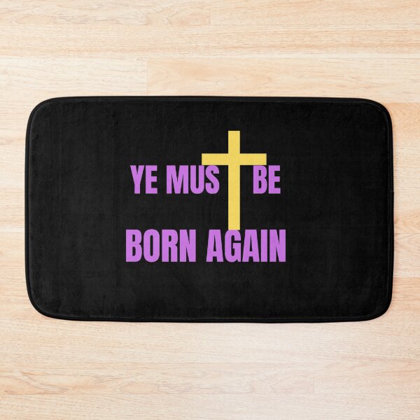 Item preview, Ye Must Be Born Again Christian Quote designed and sold by Beluved.
