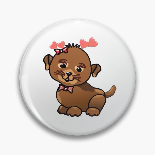 Item preview, Cute puppy picture for friends. Cool design with love hearts. designed and sold by Drawing-Dolphin.