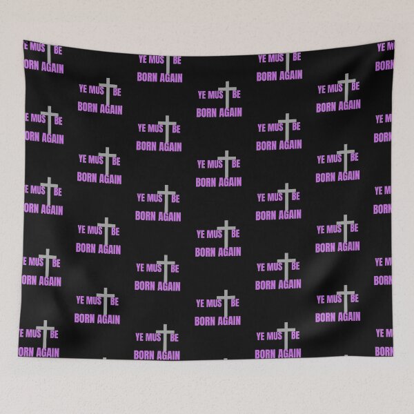 Item preview,  Ye Must Be Born Again Christian Quote designed and sold by Beluved.