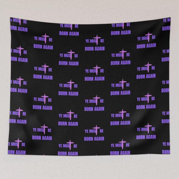 Item preview, Copy of  Ye Must Be Born Again Christian Quote designed and sold by Beluved.