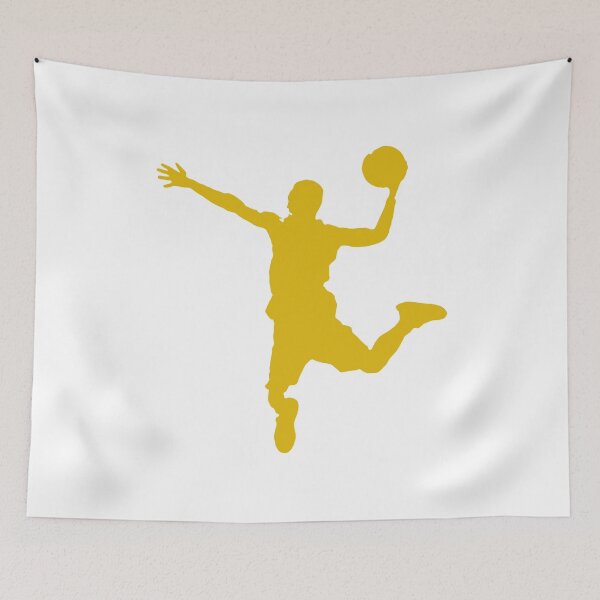 Item preview, Golden Dunking Basketball Player Silhouette designed and sold by Express YRSLF.