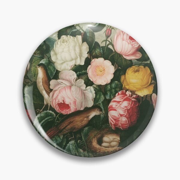 Item preview, Roses, plate from The Temple of Flora, Big Flower Botanical Art Painting designed and sold by HumanlineImages.