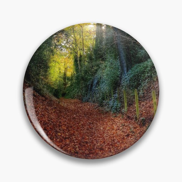 Item preview, Country Footpath with Dark Autumn Leaves Devizes Wiltshire designed and sold by KALEIDOSCOPE UK.