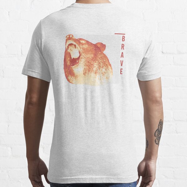 Red Infrared Effect Of A Brave Bear Essential T-Shirt