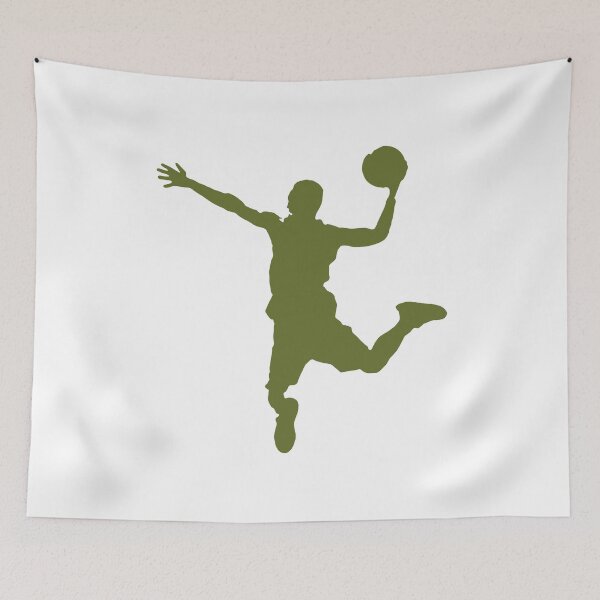 Item preview, Green Dunking Basketball Player Silhouette designed and sold by Express YRSLF.