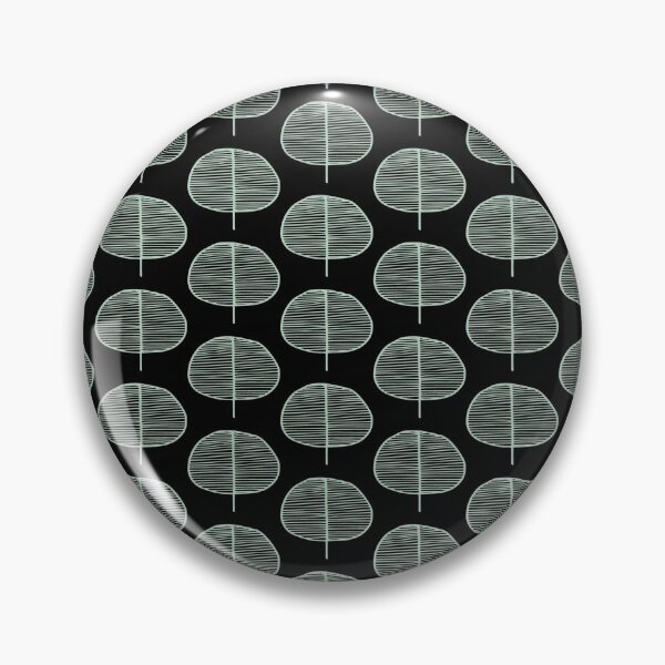 Item preview, Mint Leaf Black Scandi Pattern designed and sold by HintofNature.