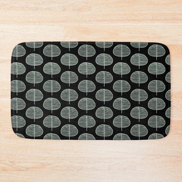 Item preview, Mint Leaf Black Scandi Pattern designed and sold by HintofNature.
