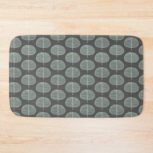 Item preview, Mint Leaf Grey Scandi Pattern designed and sold by HintofNature.