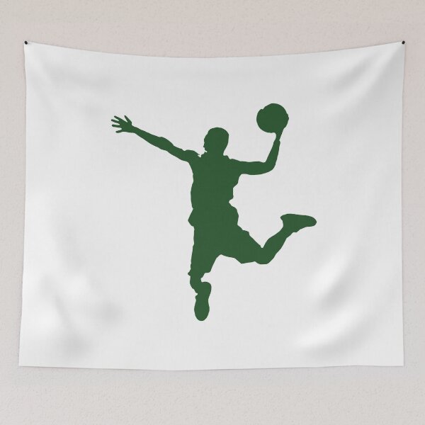Item preview, Green Dunking Basketball Player Silhouette designed and sold by Express YRSLF.