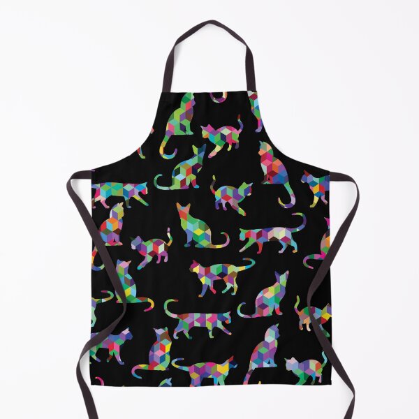 Item preview, Cat pattern, bright polygonal cats designed and sold by patternme.