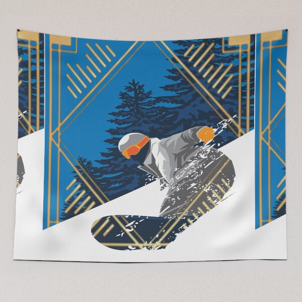 Item preview, SNOWBOARD ART DECO designed and sold by ELEGANZZIA.