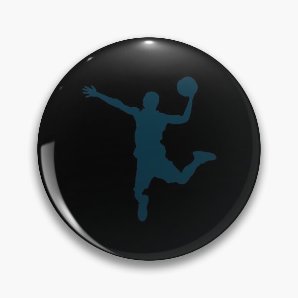 Item preview, Navy Dunking Basketball Player Silhouette designed and sold by Express YRSLF.