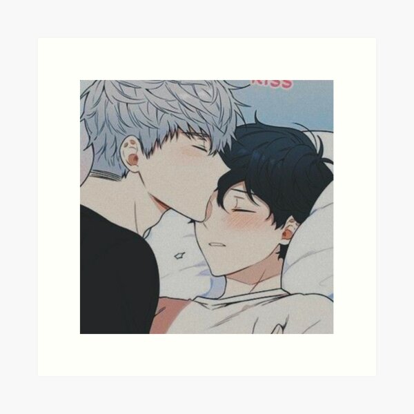 gay anime guys kissing