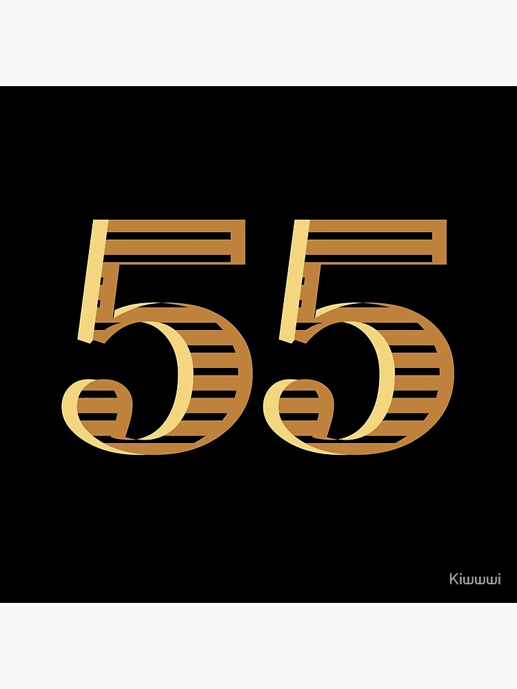 55 Gold Number Fifty five | Poster