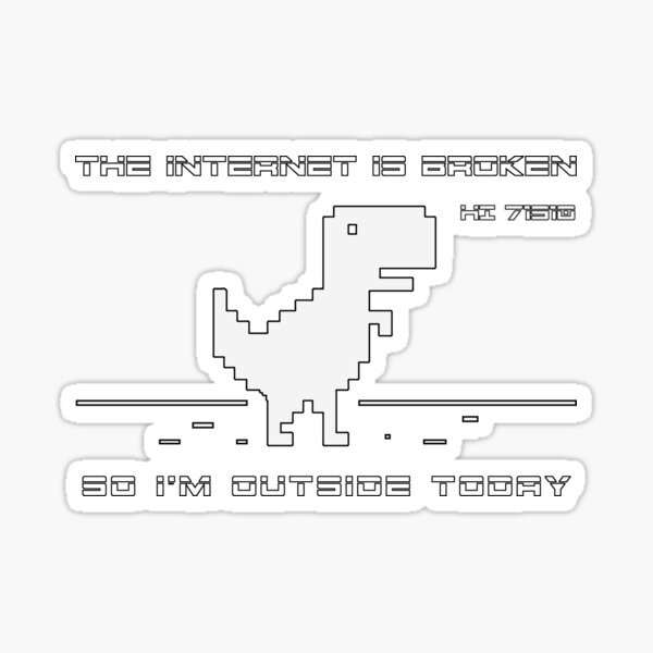 broken google dinosaur game