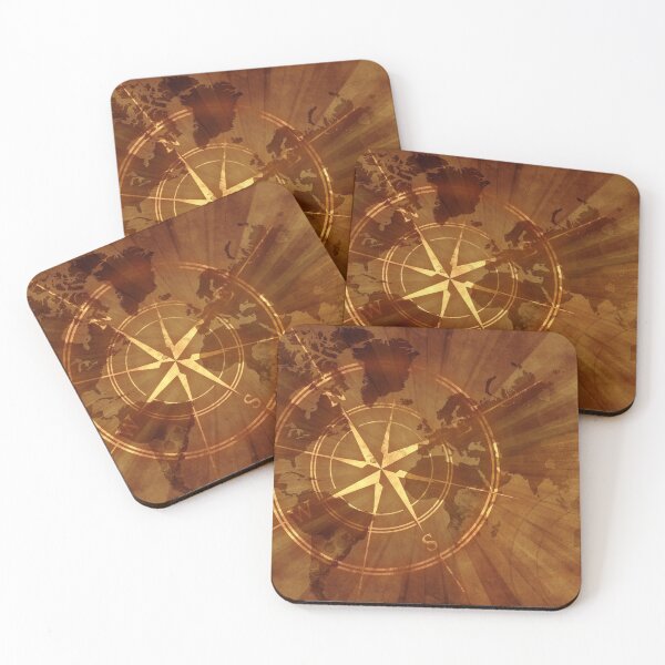 Item preview, Grunge Old Map With Compass Rose Damaged Retro Style Design World Map Background With Browny Rays Background designed and sold by GraphixDisplate.