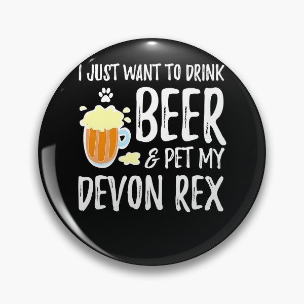 Item preview, Beer and Devon Rex Funny Cat Mom or Cat Dad Gift Idea designed and sold by hasagi357.