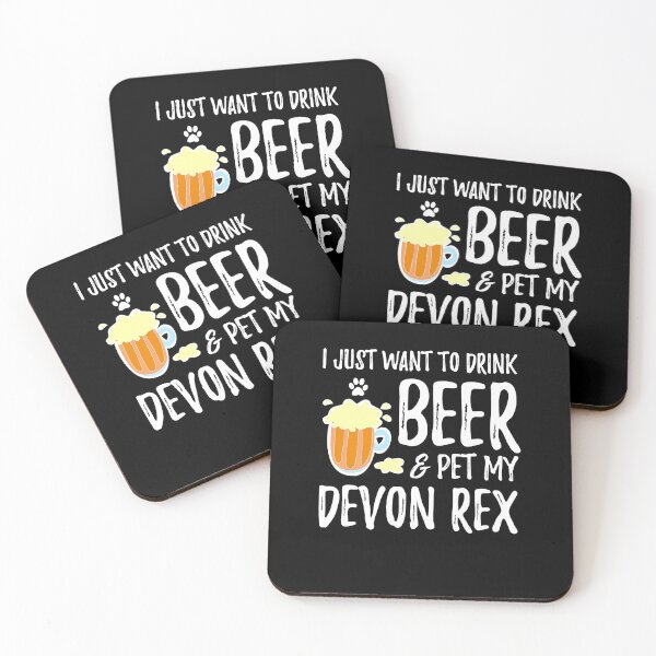 Item preview, Beer and Devon Rex Funny Cat Mom or Cat Dad Gift Idea designed and sold by hasagi357.