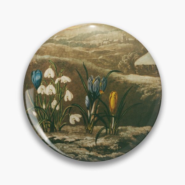 Item preview, The Snowdrop, plate from The Temple of Flora Big Flower Botanical Art Painting designed and sold by HumanlineImages.