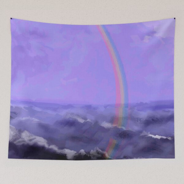 Item preview, Rainbow Reflecting On Waves designed and sold by blueocan.