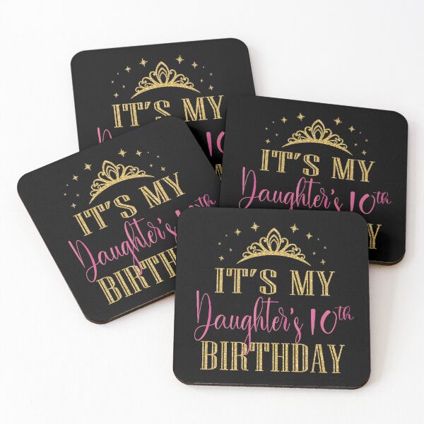 Item preview, It's My Daughter's 10th Birthday Girls Party Family Matching graphic designed and sold by Grabitees.