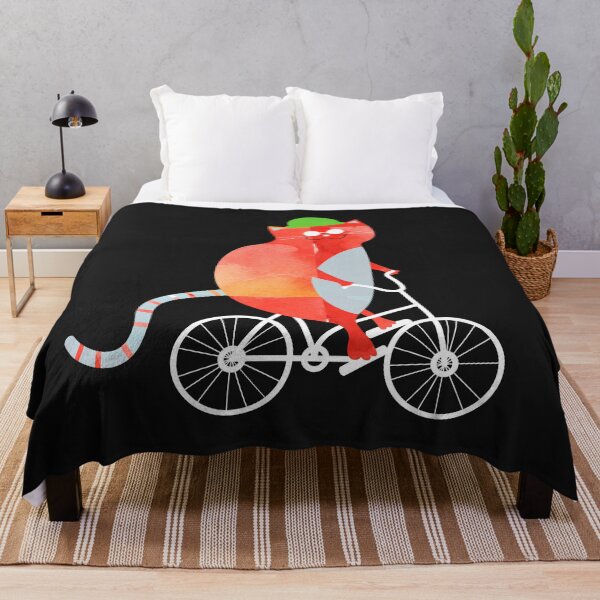 Item preview, Cat riding bicycle designed and sold by LazyHatter.