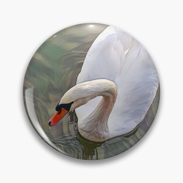 Item preview, Pair of White Swans on Kennet & Avon Canal Devizes Wiltshire designed and sold by KALEIDOSCOPE UK.