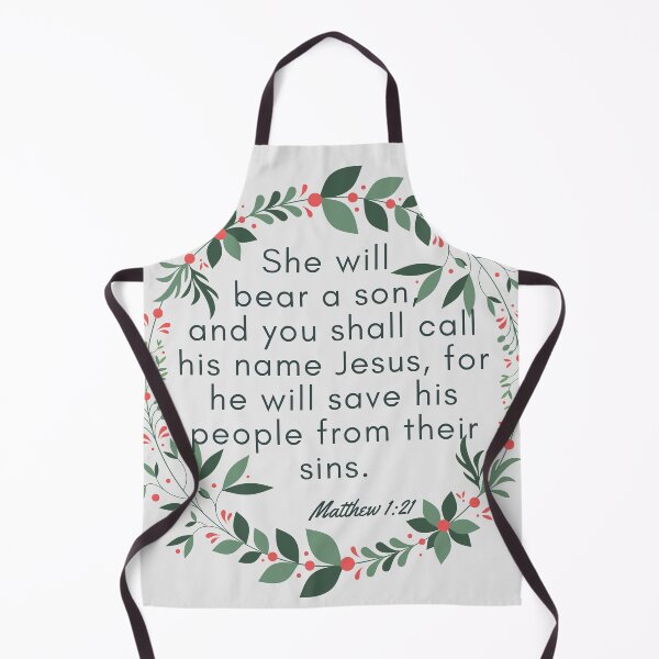 Item preview, Bible Verse - Matthew 1:21 - Christmas designed and sold by Sandra Le Roux.