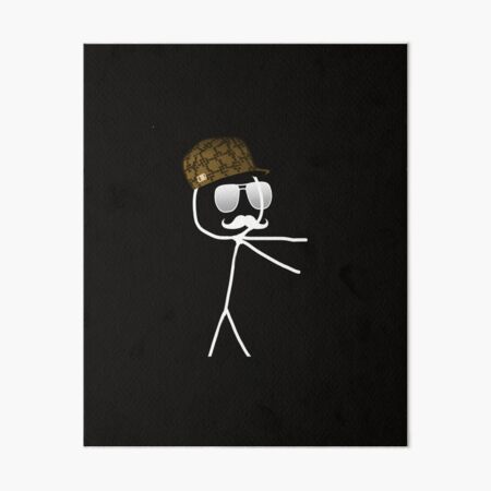 Stick Man Art Board Prints for Sale