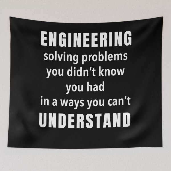 Item preview, Engineer Solving Problems You Didn't Know You Had Funny Gift designed and sold by hasagi357.
