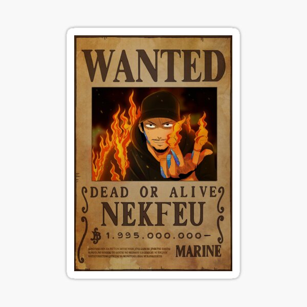 Wanted sticker