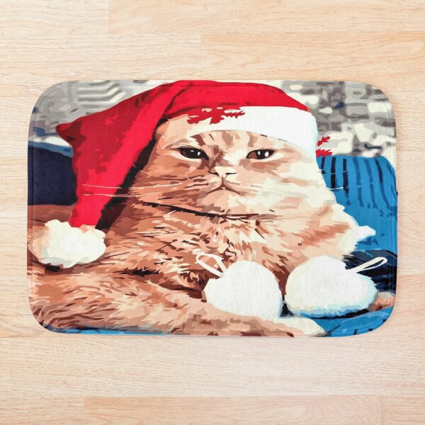 Item preview, The Cute Santa Cat designed and sold by zoe316.