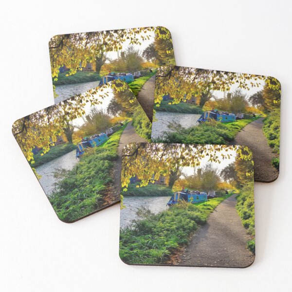 Item preview, Barges on Kennet & Avon Canal Devizes Wiltshire Sunset Autumn designed and sold by KALEIDOSCOPE UK.