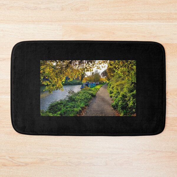Item preview, Barges on Kennet & Avon Canal Devizes Wiltshire Sunset Autumn designed and sold by KALEIDOSCOPE UK.