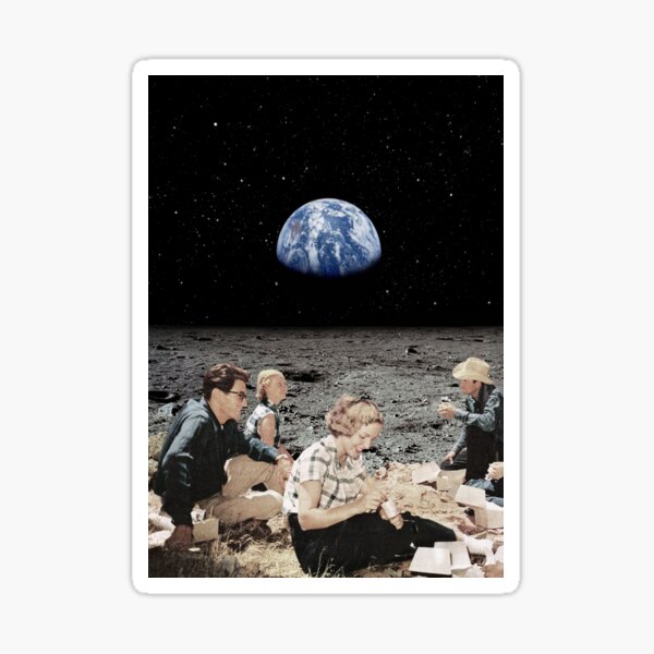 Welcome to the moon Sticker