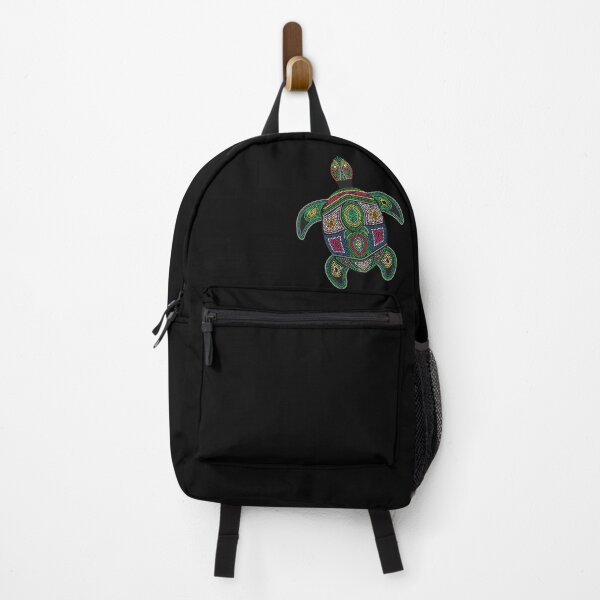 Item preview, Sea turtle sticker with indigenous design of colorful dots on black designed and sold by deynaaz.