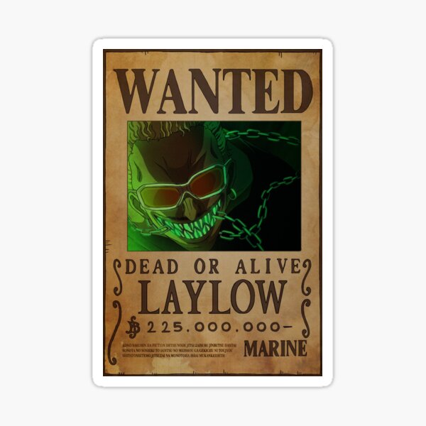 Laylow Wanted Sticker