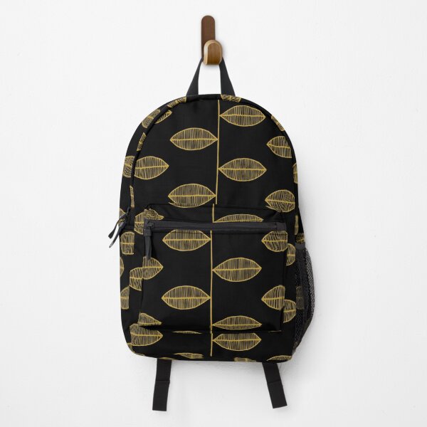 Item preview, Golden Leaf Dark Scandi Pattern designed and sold by HintofNature.