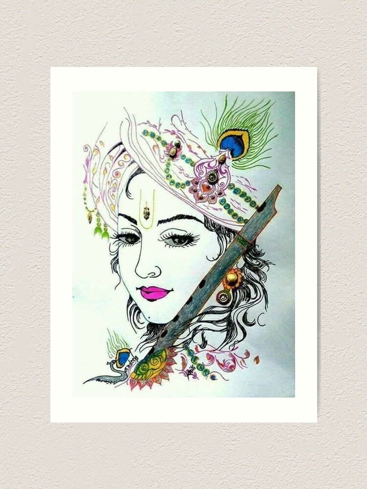 Eliution drawing #lord Krishna - Pencil sketch art | Facebook