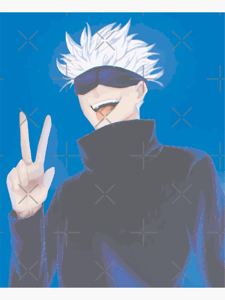 Satoru Gojo Jujutsu Kaisen Sticker By Bangcen Redbubble